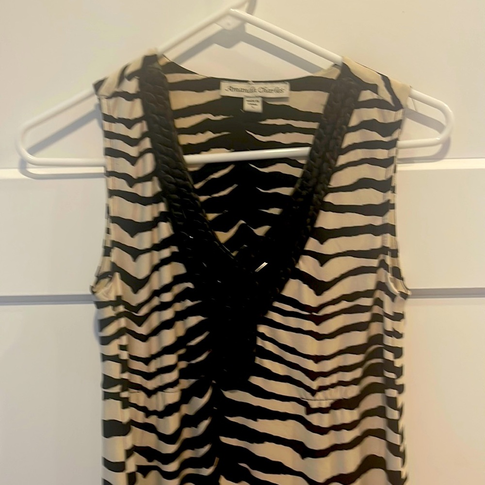 Amanda Charles long animal print dress size small